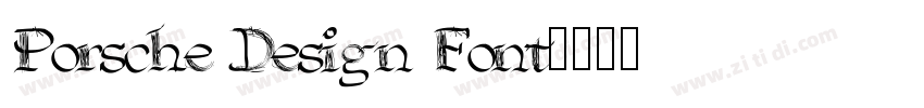 Porsche Design Font字体转换 Porsche Design Font字体转换